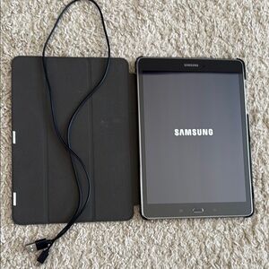 Samsung Black Tablet with Cover